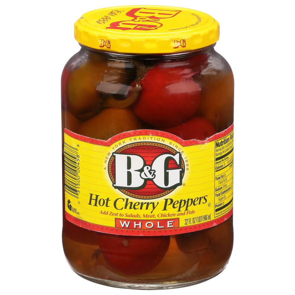 B&G Hot Cherry Peppers Whole (32 oz)