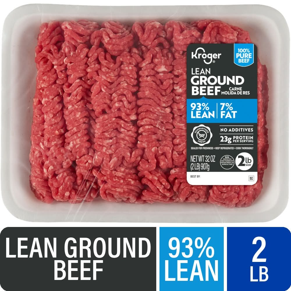 Kroger® 93/7 Ground Beef Tray 2 LB