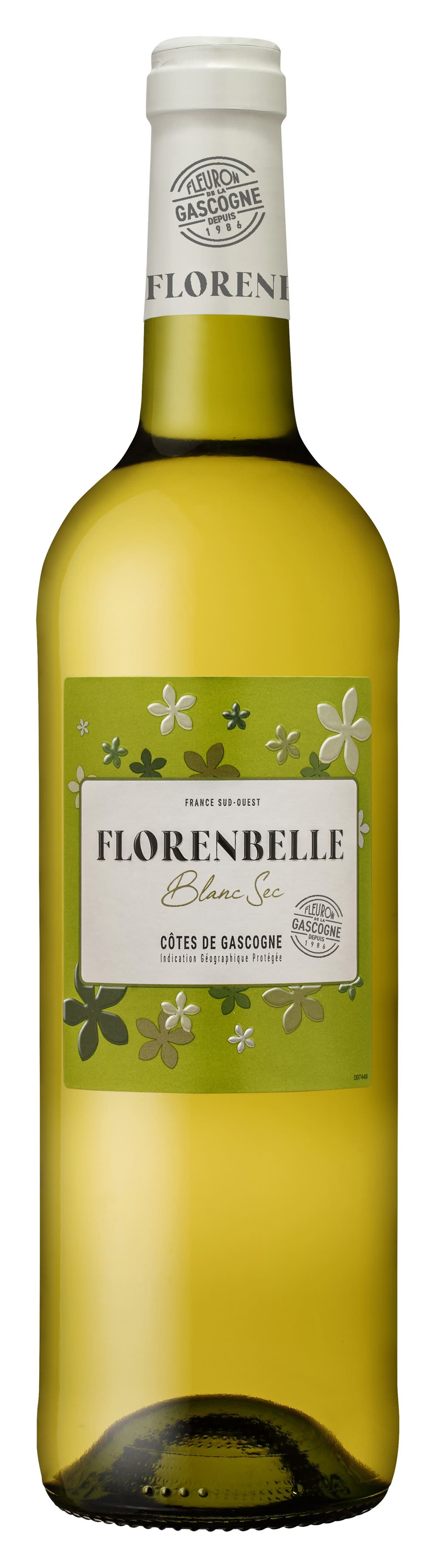 Florenbelle - Vin blanc côtes de gascogne igp, 2019 (750ml)