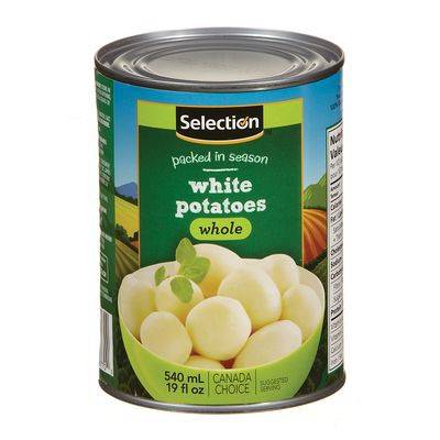 Selection pommes de terre blanches entières (540 ml) - whole white potatoes (540 ml)