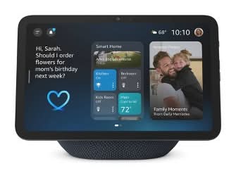 Amazon Echo Show 8 Vibrant Hd Display With Spatial Audio Player, 8.7 in, Graphite