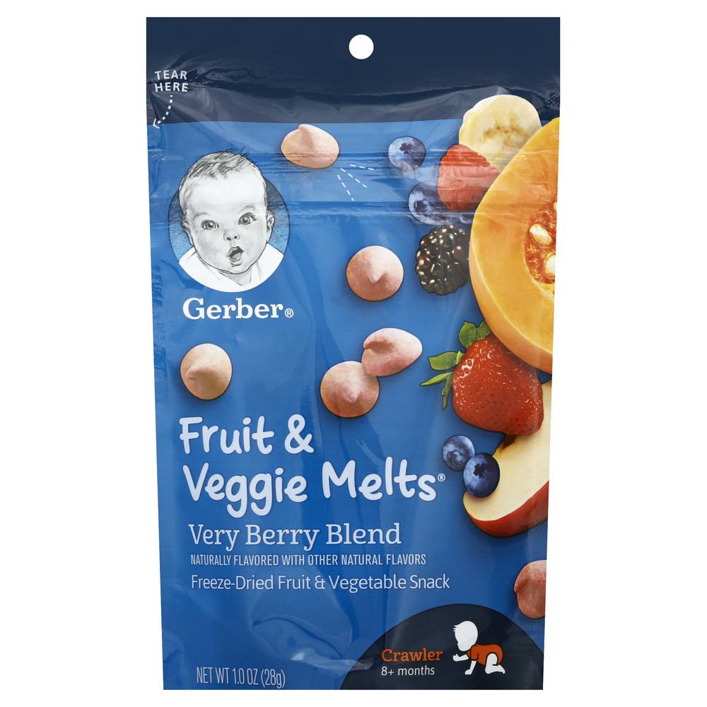 Gerber Crawler 8+ Months Fruit & Veggie Melts Very Berry Blend