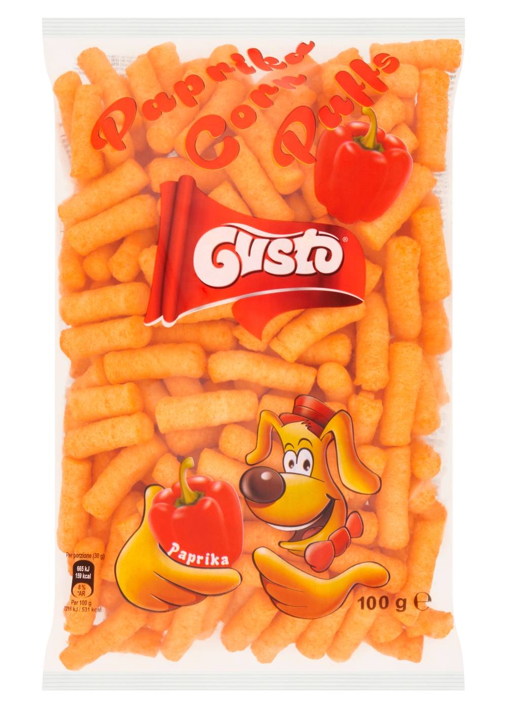Gusto Corn Chips Paprika 100g
