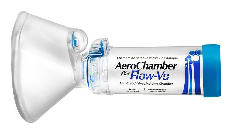 AEROCHAMBER PLUS AD.MASC.AZUL X1UNI AEROCHAMBER