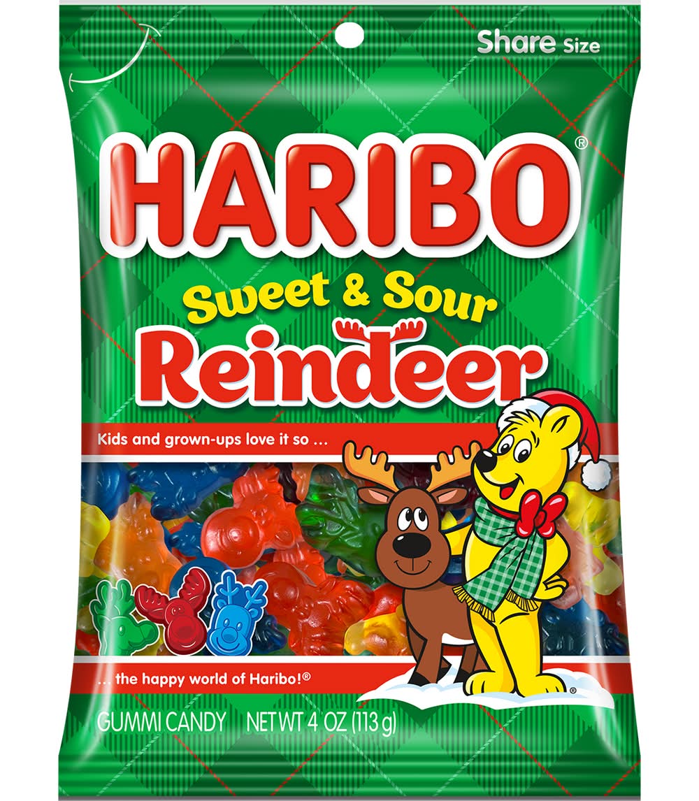 Haribo Sweet & Sour Gummy Candy, Assorted (4 oz)
