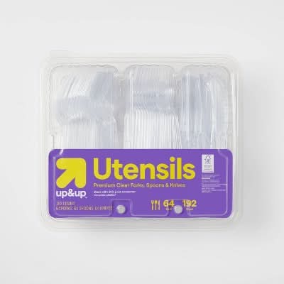up&up Premium Plastic Forks Spoons & Knives (192 ct)