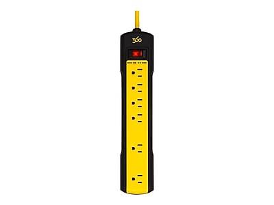 360 Electrical 6-Outlet Surge Protector, 8', Black/Yellow (36003-4ES-C1)