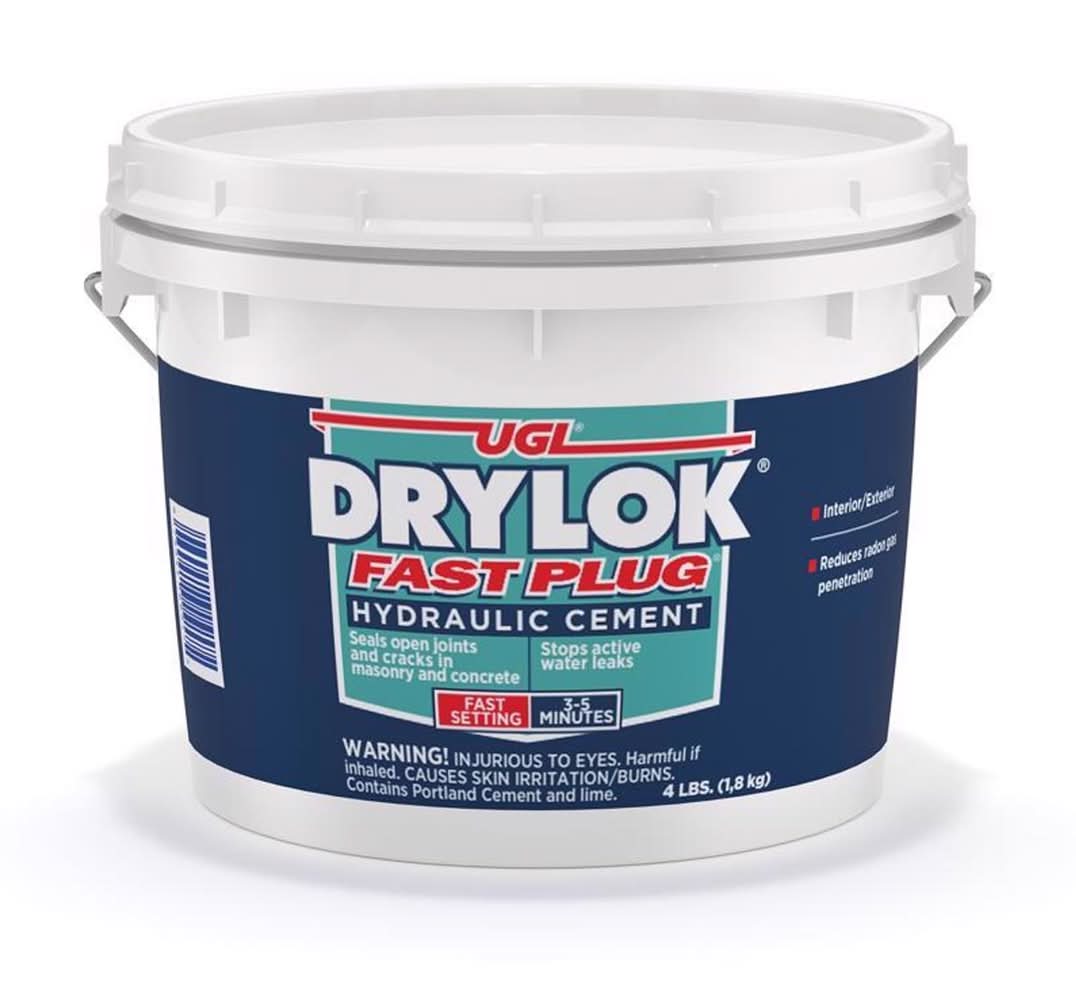 Drylok Fast Plug Hydraulic Cement 4 Lb Gray