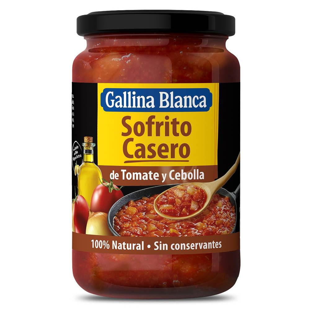 Sofrito Tomate Y Cebolla Gallina Blanca Frasco 325 G