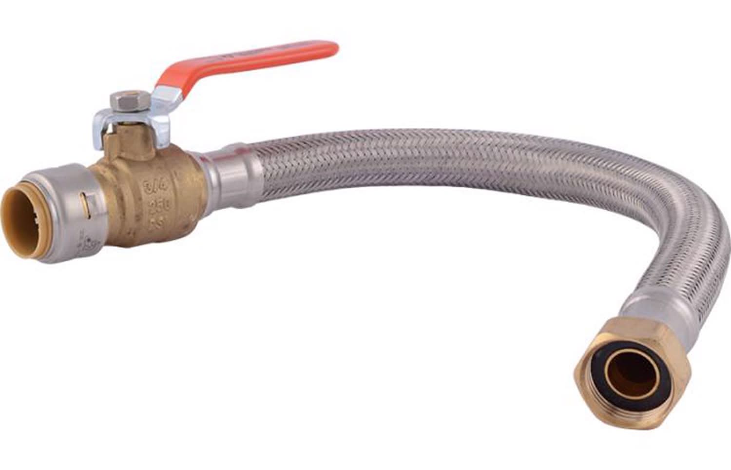 Sharkbite 3/4 In. Push Fit X 3/4 In. D Fip 18 In. Stainless Steel Supply Line