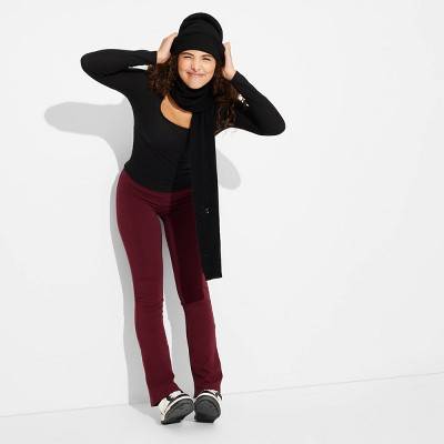 Wild Fable High Waisted Stovepipe Leggings, Women, L, Dark Red