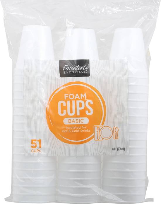 Essential Everyday Casual Foam Cups (51 ct)