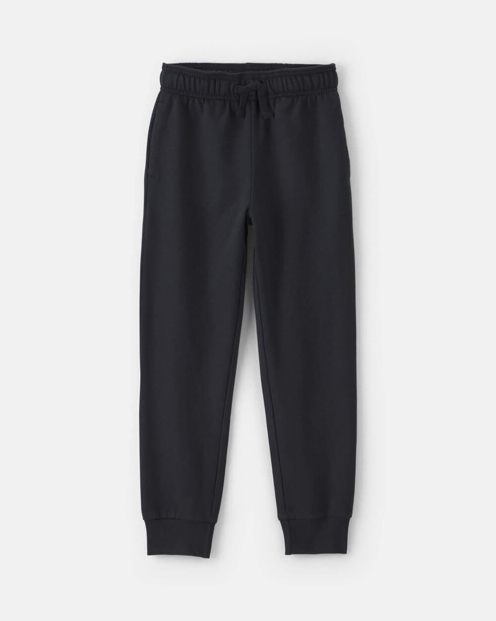 Toddler Boy Pull-On Drawstring Joggers - Black - 3T