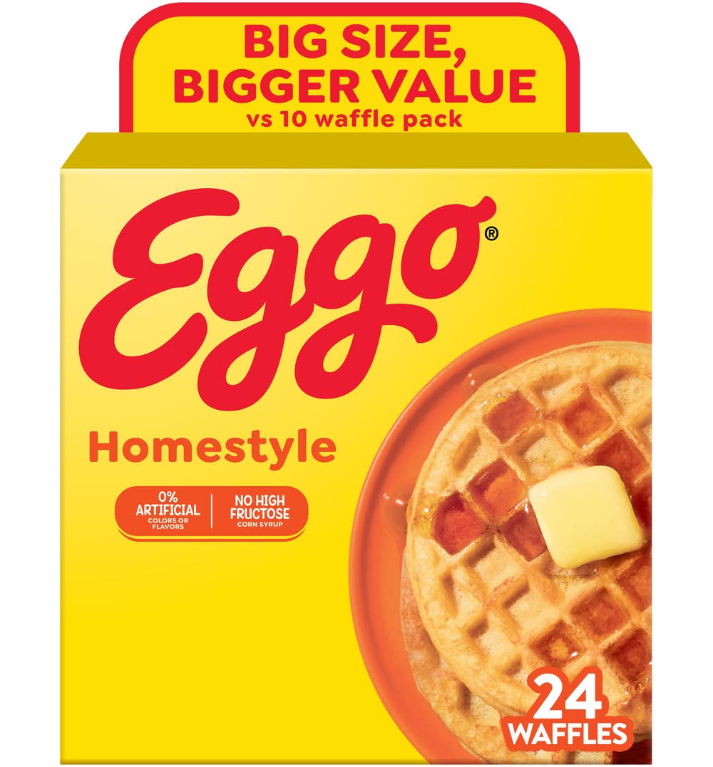 Eggo Waffles, Homestyle (29.6 oz, 24 ct)