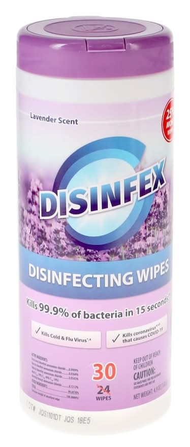 Good & Clean Disinfecting Wipes, Lavender (30 ct)