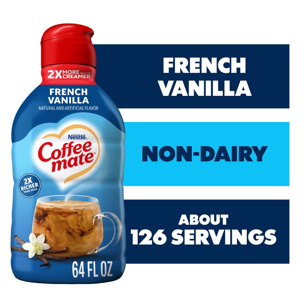 Coffee-Mate Liquid Coffee Creamer, French Vanilla (64 fl oz)
