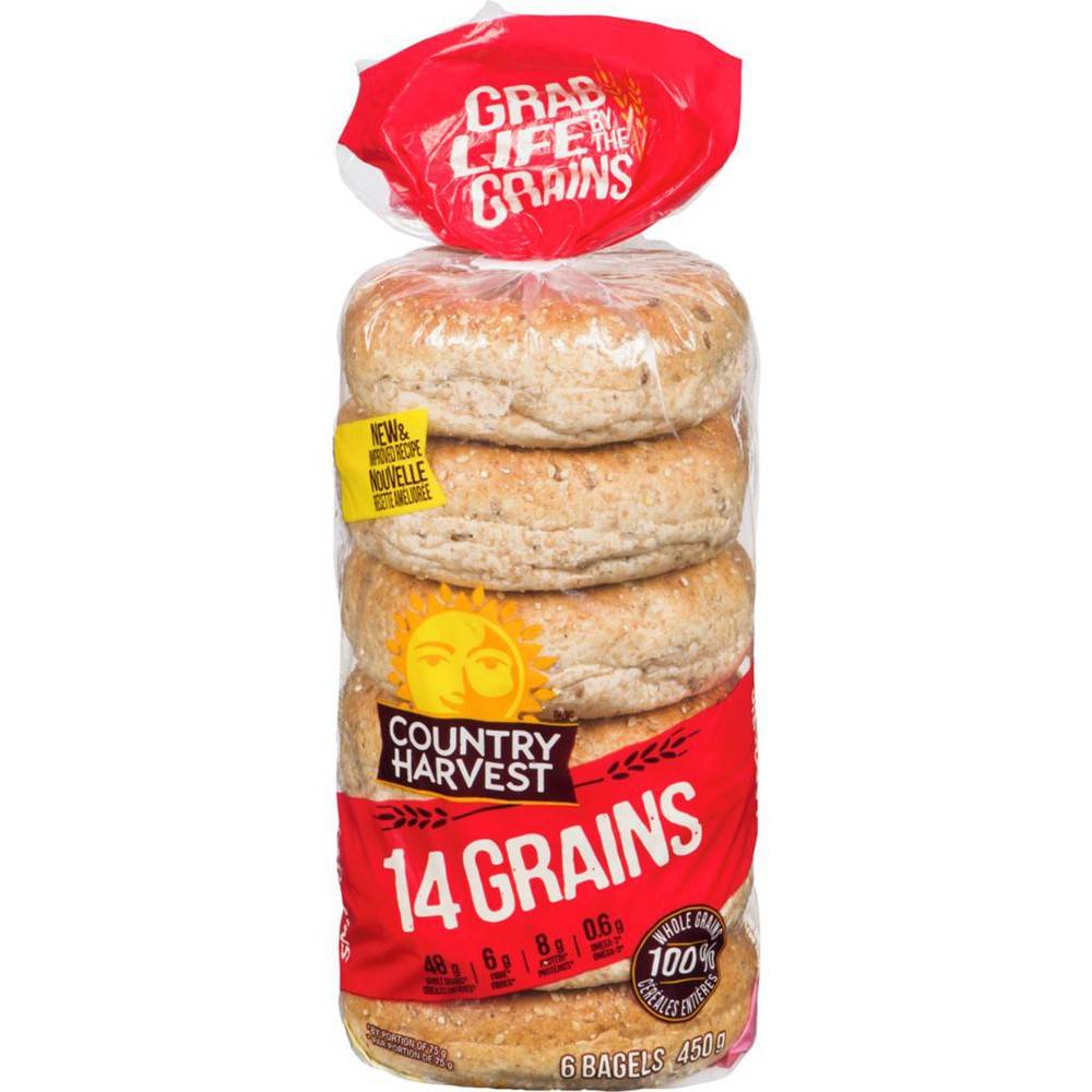 Country Harvest Bagel 14 Grains Delivery Near Me Order Online Uber Eats