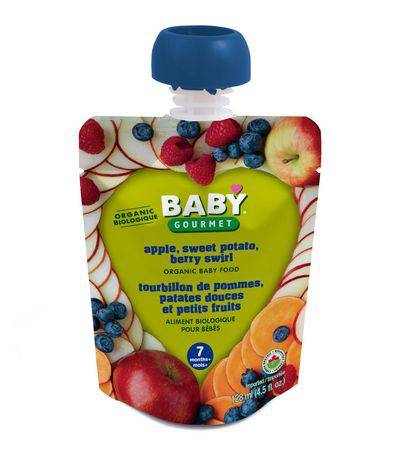 Baby Gourmet Apple Sweet Potato & Berry Swirl Baby Food (128 ml)