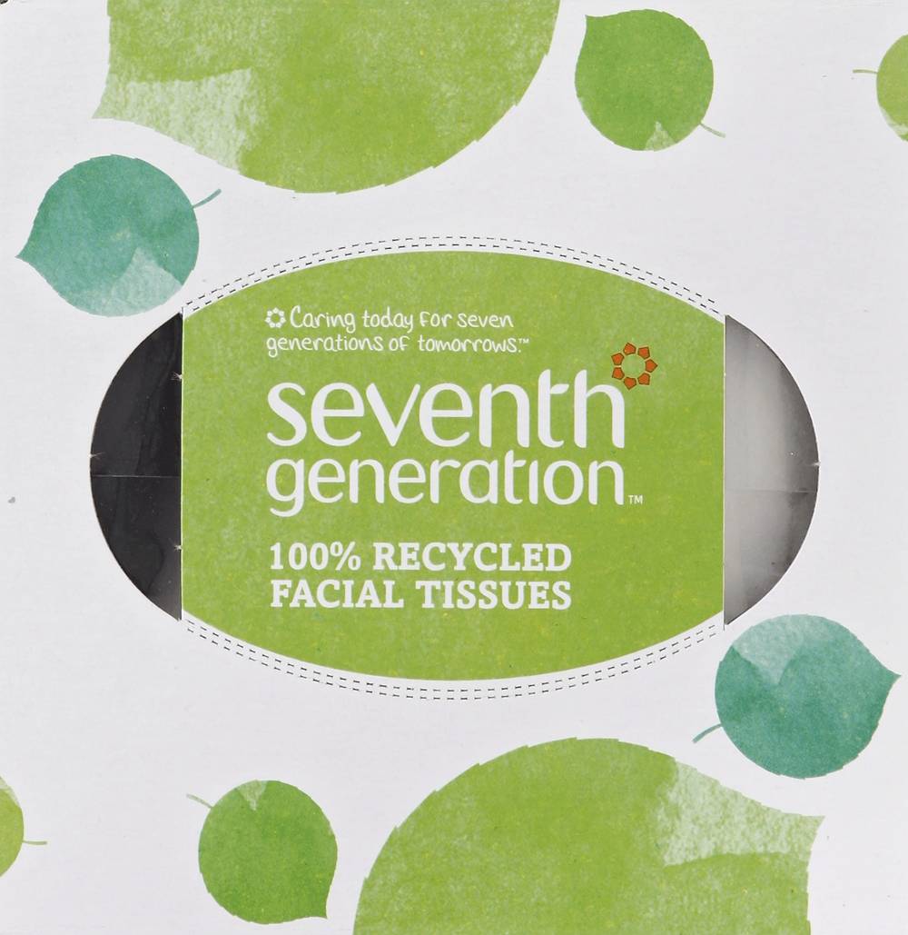 Seventh Generation White Unscented Facial Tissues