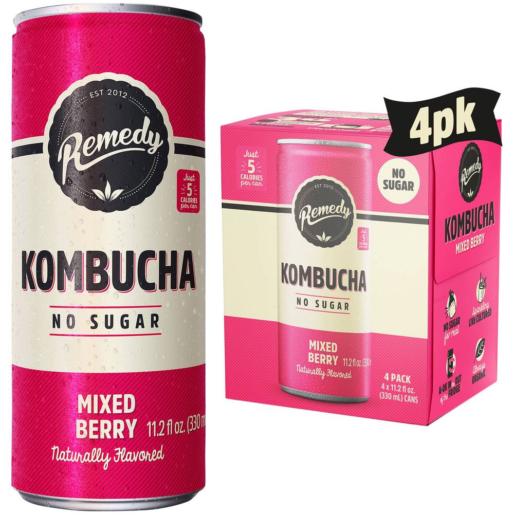 Remedy Drinks Kombucha (4 pack, 11.2 fl oz)