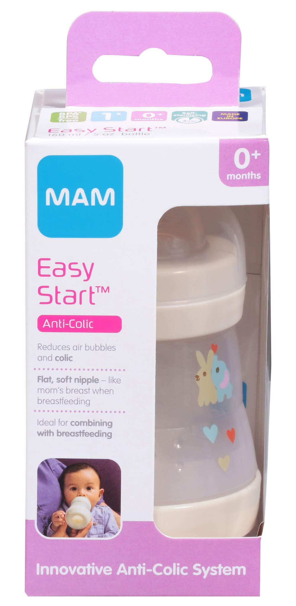 MAM Easy Start Inovative 0+ Months Anti-Colic System