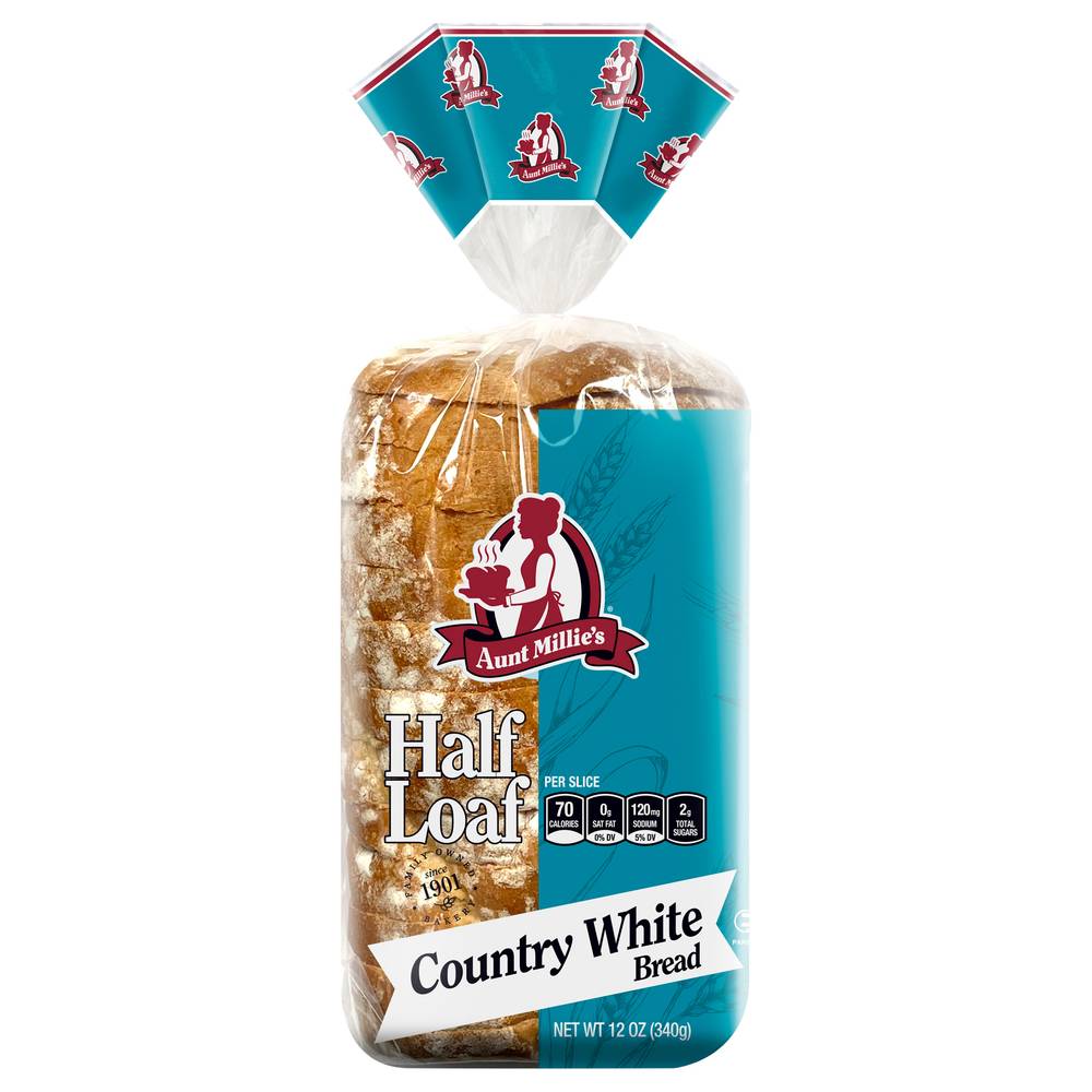 Aunt Millie's Country White Half Loaf Bread (12 oz)