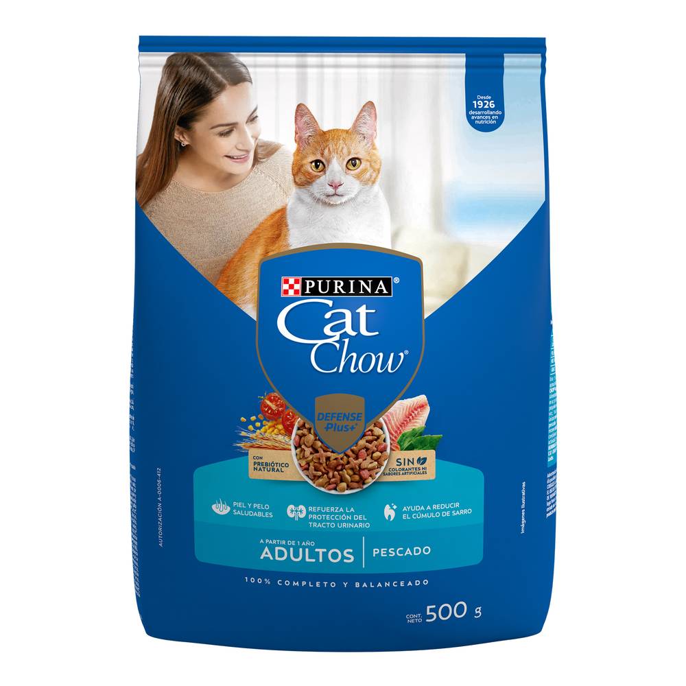 Cat chow croquetas gatos adulto pescado (500 g)