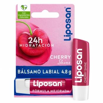 Bálsamo labial Cherry Shine Liposan 4,8 g.