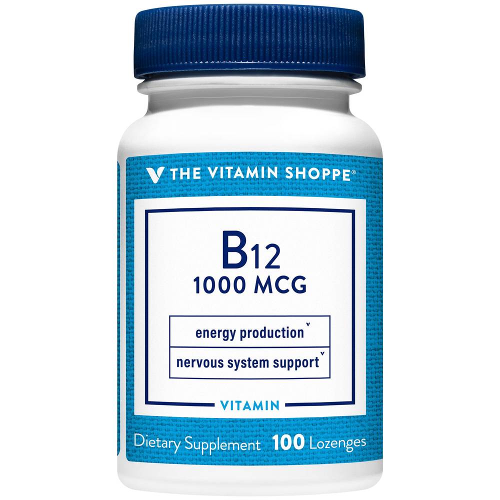 The Vitamin Shoppe Vitamin B12 Energy Production & Nervous System Support 1,000 Mcg