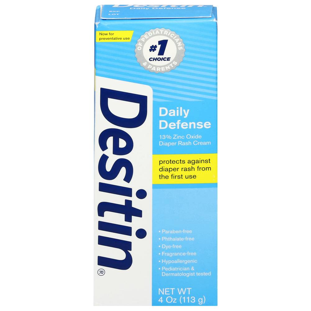 Desitin Daily Defense Diaper Rash Cream (4 oz)