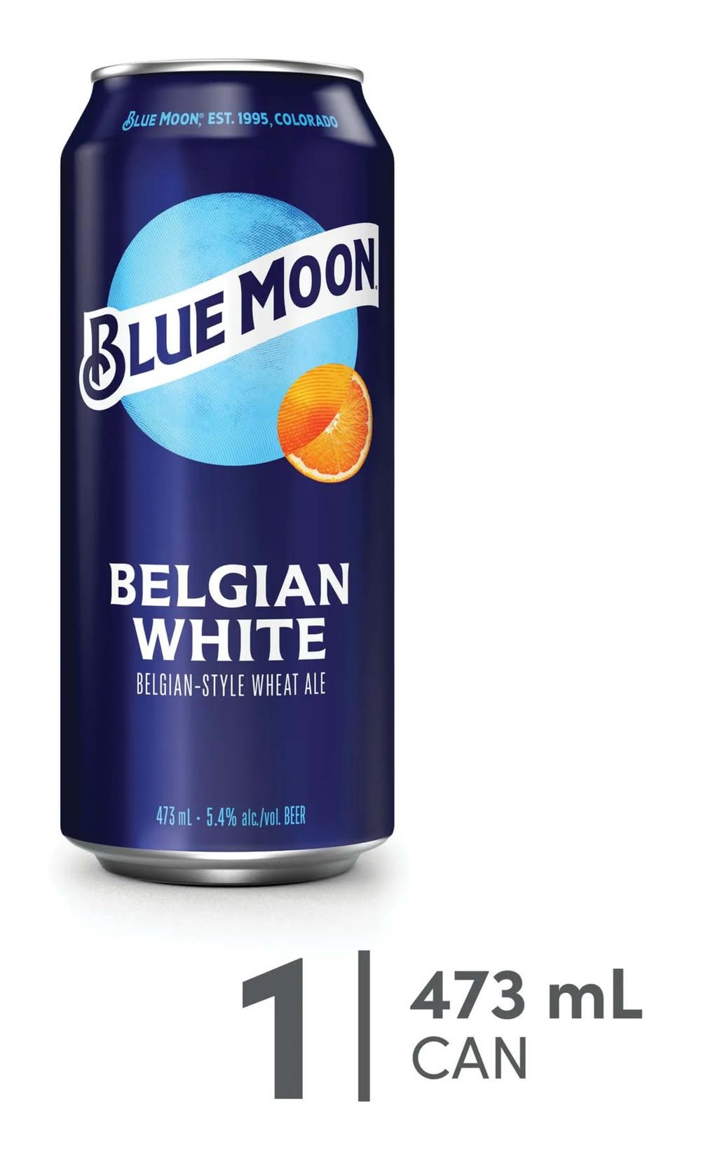 Blue Moon Wheat Ale Beer, Belgian Style (473 ml)