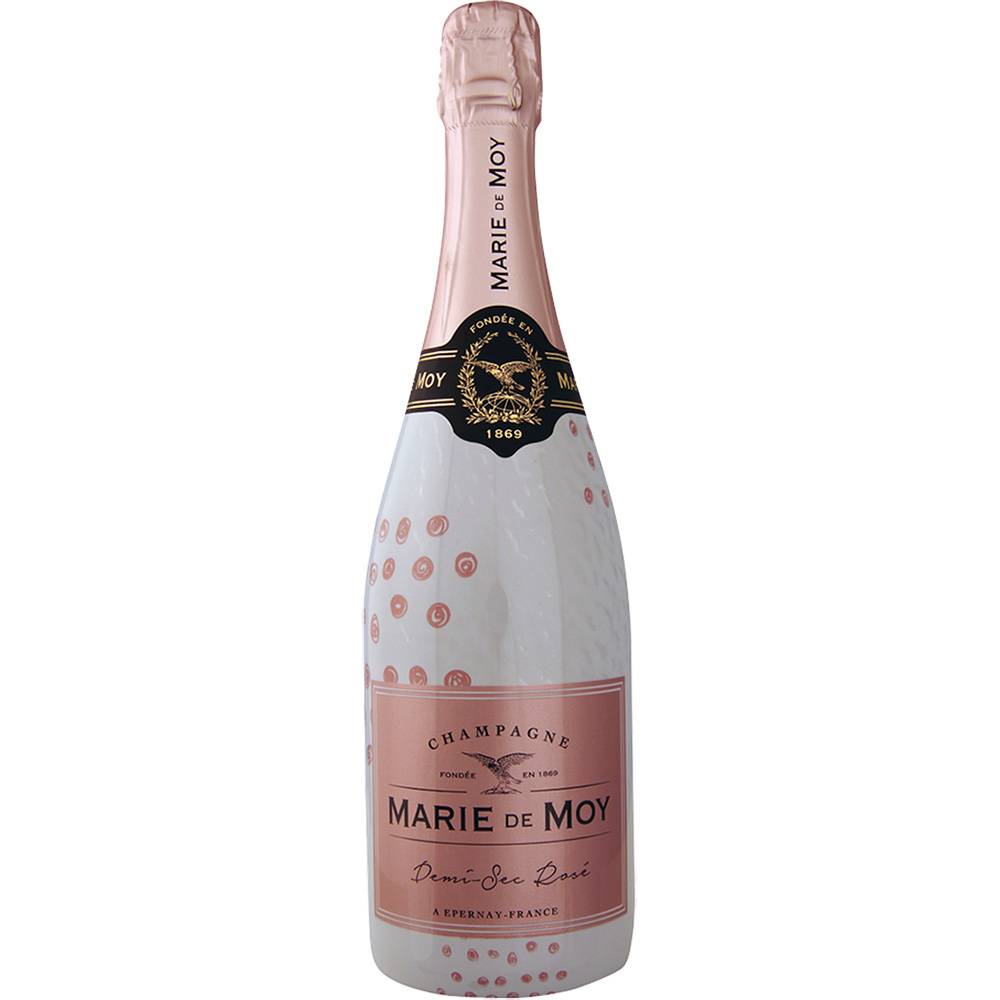 Marie De Moy Champagne Demi Sec Rose Wine (750 ml)