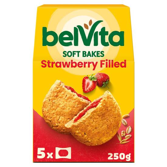 Belvita Breakfast Biscuits Soft Bakes Filled Strawberry 250g