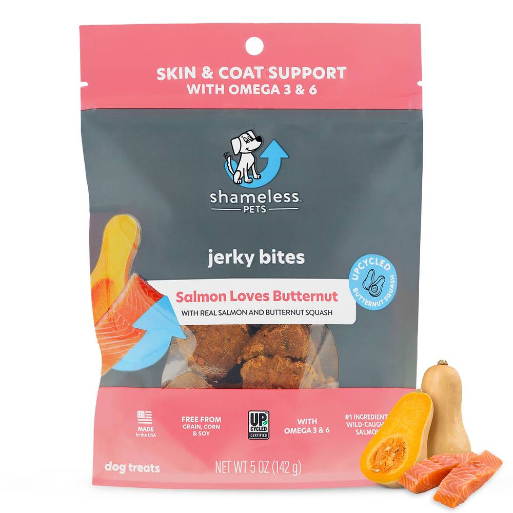 Shameless Pets Salmon Says Butternut Jerky Bites (5 oz)