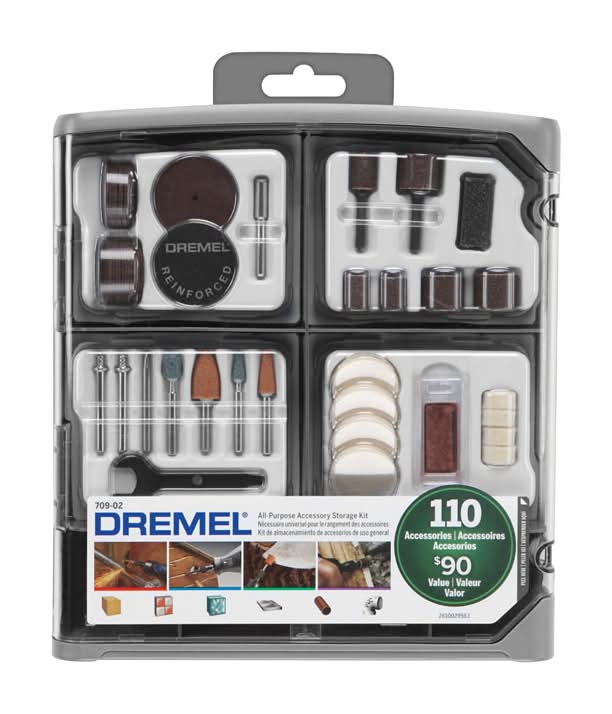 Dremel 9 In. Steel Accessory Kit 110 Pc