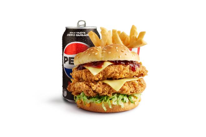 Zinger Stacker® Burger Combo