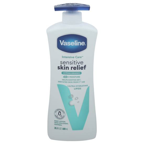 Vaseline Intensive Care Body Lotion Sensitive Skin Relief (20.3 oz)