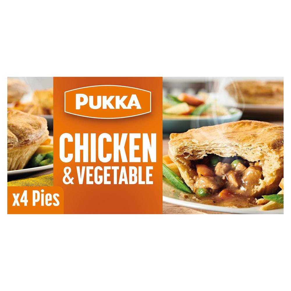 Pukka Puff Pastry Pies Chicken & Vegetable x4