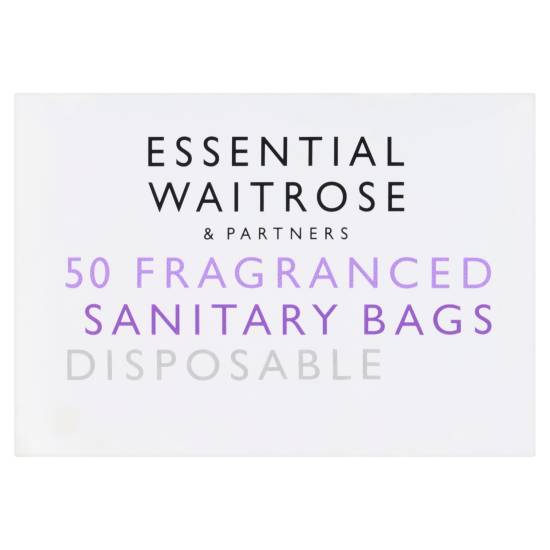 Waitrose Fragranced Sanitary Disposable Bags (50 ct)