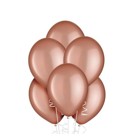 Uninflated 20ct, 9in, Rose Gold Pearl Balloons