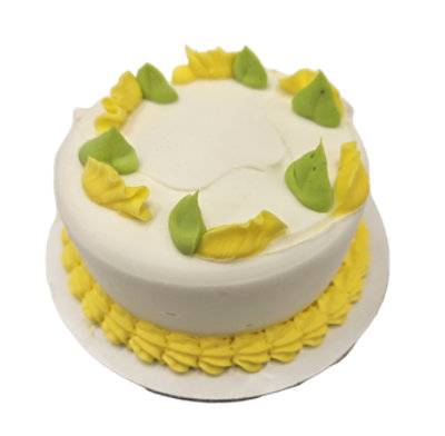 Cake Gold Mini 4In Decorated - Ea