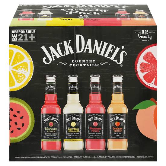 Jack Daniel's Country Cocktails Variety pack (12 ct, 10 fl oz)