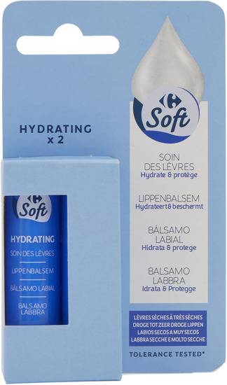 Carrefour Soft - Soin des lèvres hydrating (2 pièces)
