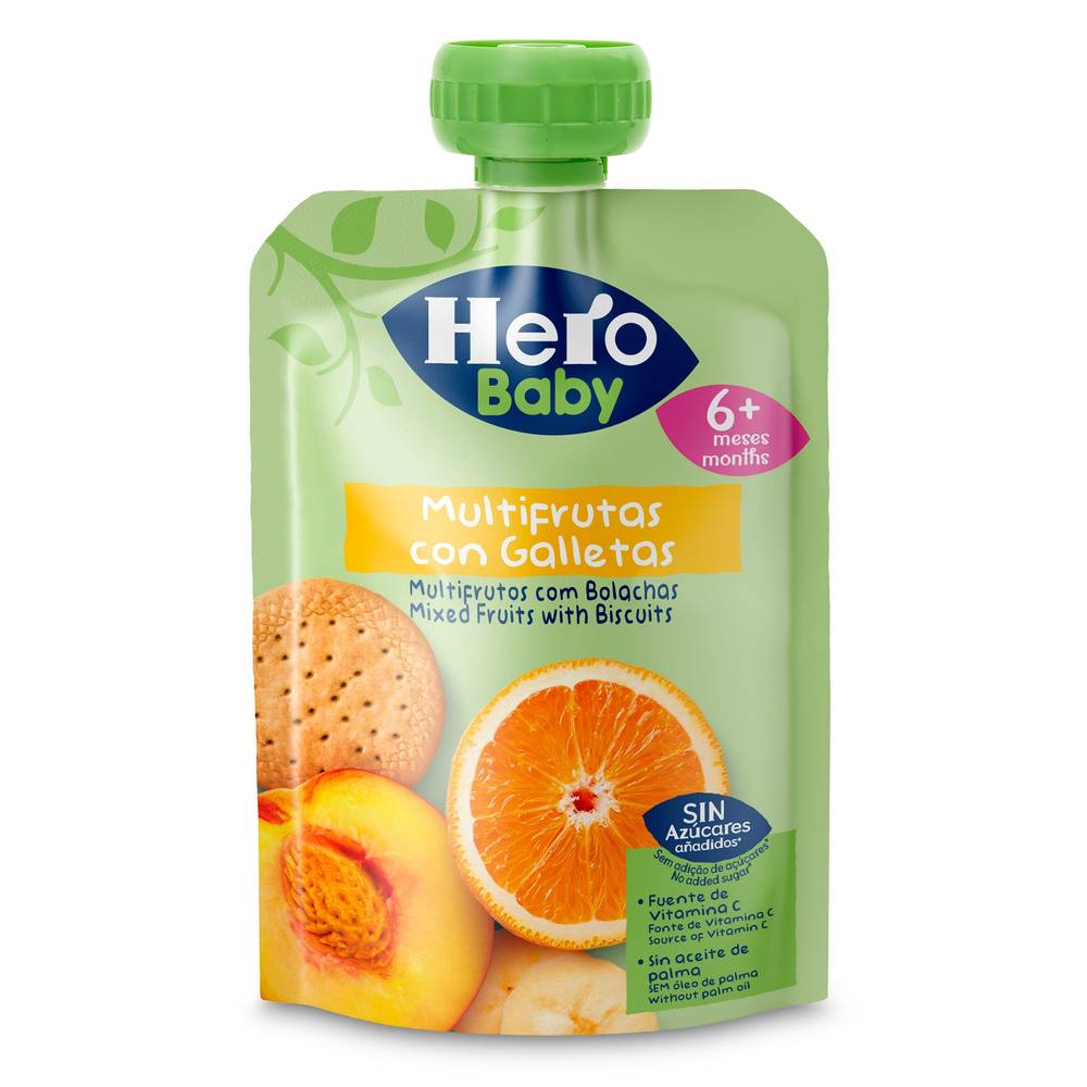 Puré Multifrutas Con Galleta Hero Bolsa 100 G