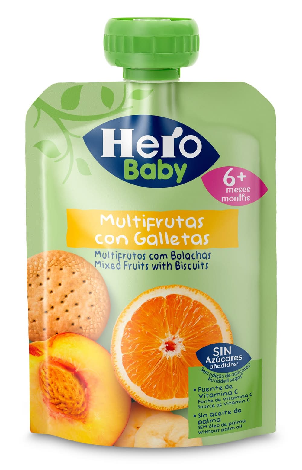 Puré Multifrutas Con Galleta Hero Bolsa 100 G