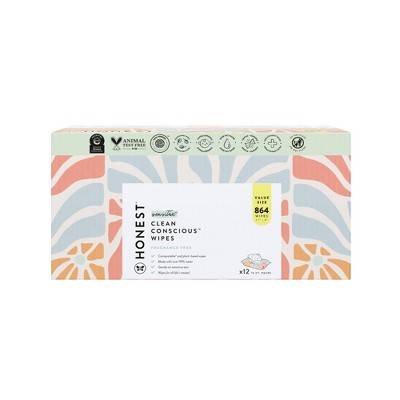 The Honest Company Clean Conscious Plant-Based Baby Wipes Made With Over 99% Water (864 ct)