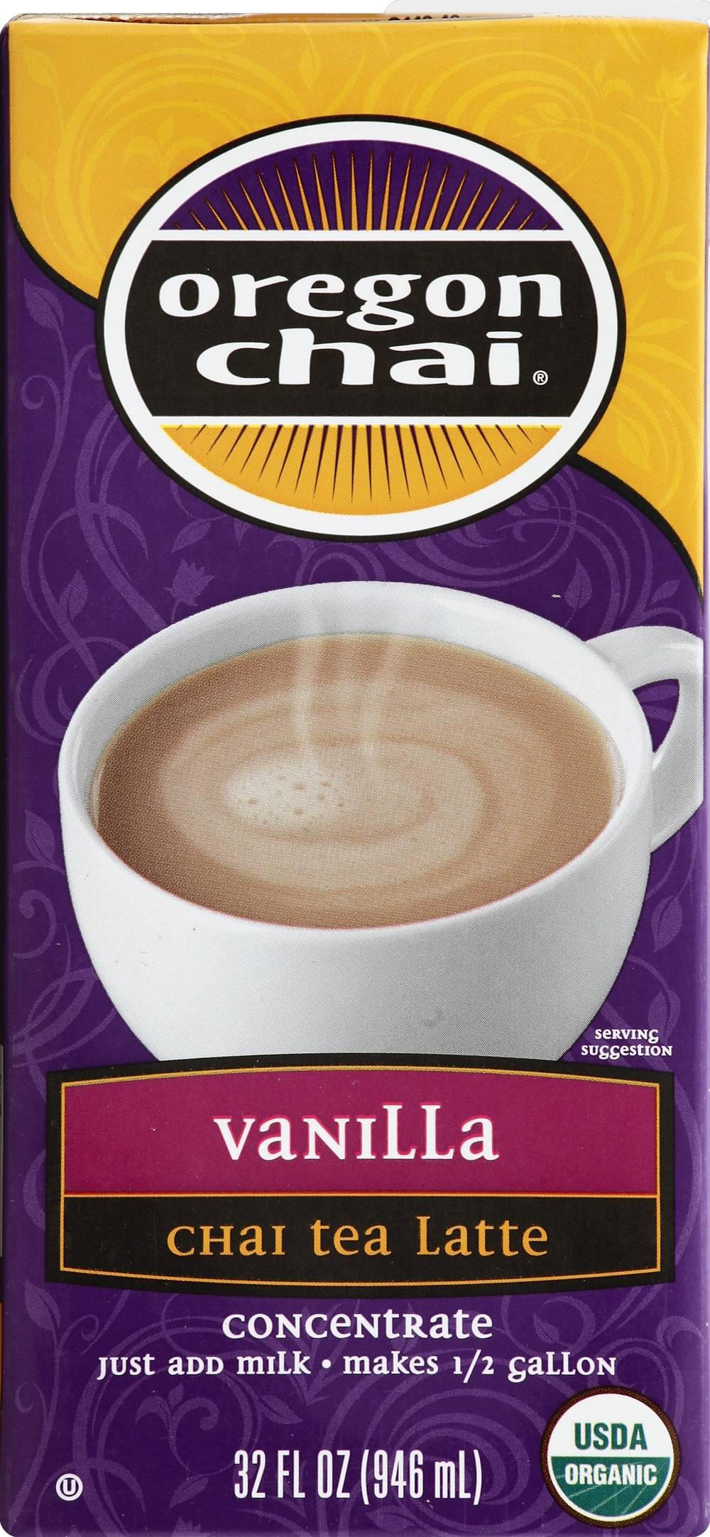 Oregon Chai Vanilla Chai Tea Latte Concentrate (32 fl oz)