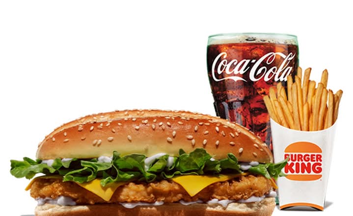 BK Chicken with Cheese Value Meals
