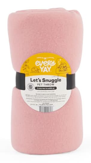 EveryYay Snuggle Plush Pet Throw, Pink