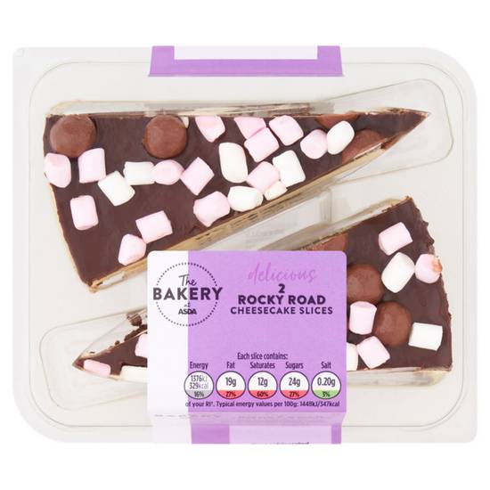 The BAKERY at ASDA Rocky Road Cheesecake Slices 2 x 95g (190G)